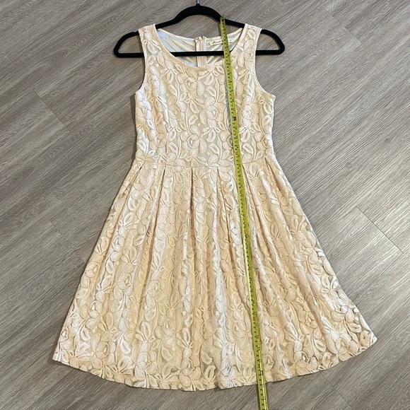 Anthropologie Comme Toi Women’s Dress Small Pink Ditsy Floral Lace Girlhoodcore - Picture 11 of 14